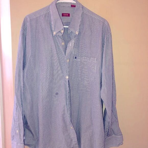IZod striped button down shirt - Picture 1 of 3